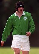 10 January 1998; John Paul Walsh of Ireland during the U18 Youth International match between Ireland and Italy at merrion Road in Dublin. Photo by Matt Browne/Sportsfile