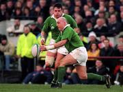 7 February 1998; Keith Wood of Ireland during the Five Nations Rugby Championship match between Ireland and Scotland at Lansdowne Road in Dublin, Ireland. Photo by Brendan Moran/Sportsfile