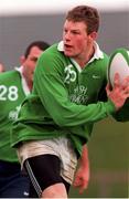 16 March 1998; Malcolm O'Kelly during Ireland rugby squad training at the University of Limerick in Limerick. Photo by David Maher/Sportsfile
