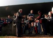1 April 1995; Shannon captain Pat Murray leads his side out prior to the All-Ireland League Division 1 match between Shannon RFC and Instonians RFC at Thomond Park in Limerick. Photo by David Maher/Sportsfile