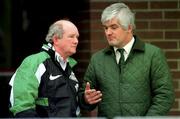 13 January 1997; Head coach Brian Ashton, left, and team manager Pat Whelan during Ireland rugby squad training at the University of Limerick in Limerick. Photo by David Maher/Sportsfile