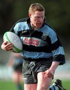28 February 1998; Alan McGrath of Shannon on the way to scoring his side's first try during the All-Ireland League Division 1 match between Old Belvedere RFC and Shannon RFC at Anglesea Road in Dublin. Photo by David Maher/Sportsfile