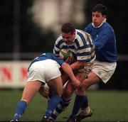13 December 1997; Alastair Redpath of Dungannon is tackled by Gareth Gannon of St Mary's College during the All-Ireland League Division 1 match between St Mary's College RFC and Dungannon RFC at Templeville Road in Dublin. Photo by Brendan Moran/Sportsfile