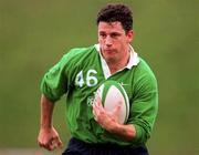 16 March 1998; Ciaran Clarke during Ireland rugby squad training at the University of Limerick in Limerick. Photo by David Maher/Sportsfile