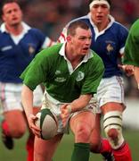 18 January 1997; David Corkery of Ireland during the Five Nations Rugby Championship match between Ireland and France at Lansdowne Road in Dublin. Photo by David Maher/Sportsfile