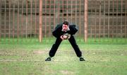 1 March 1996; David Humphreys during Ireland Rugby squad training at Lansdowne Road in Dublin. Photo by Brendan Moran/Sportsfile