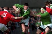 20 March 1998; Eddie Halvey of Ireland during the 'A' Rugby International between Ireland and Wales in Thomond Park in Limerick. Photo by David Maher/Sportsfile