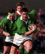 20 March 1998; Eddie Halvey of Ireland during the 'A' Rugby International between Ireland and Wales in Thomond Park in Limerick. Photo by David Maher/Sportsfile