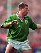 2 March 1996; Gabriel Fulcher of Ireland during the Five Nations Rugby Championship match between Ireland and Wales at Lansdowne Road in Dublin, Ireland. Photo by Brendan Moran/Sportsfile
