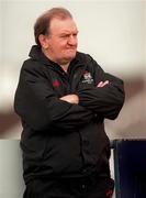 14 February 1998; Blackrock College coach George Hook during the All-Ireland League Division 1 match between Blackrock College RFC and Dungannon RFC at Stradbrook Road in Dublin. Photo by Brendan Moran/Sportsfile