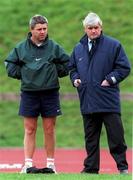 16 March 1998; Head coach Warren Gatland, left, and Pat Whelan during Ireland rugby squad training at the University of Limerick in Limerick. Photo by David Maher/Sportsfile
