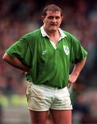 5 November 1994; Peter Clohessy of Ireland during the Autumn International match between Ireland and USA at Lansdowne Road in Dublin. Photo by David Maher/Sportsfile
