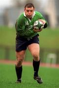 3 March 1998; Rob Henderson during Ireland rugby squad training at the University of Limerick in Limerick. Photo by Matt Browne/Sportsfile