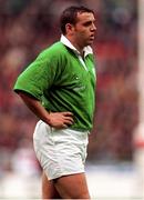 7 March 1998; Rob Henderson of Ireland the Five Nations Rugby Championship match between France and Ireland at the Stade De France in Paris, France. Photo by Brendan Moran/Sportsfile