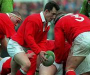 21 March 1998; Rob Howley of Wales during the Five Nations Rugby Championship match between Ireland and Wales at Lansdowne Road in Dublin, Ireland. Photo by David Maher/Sportsfile