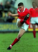 23 August 1997; Ronan O'Gara of Munster during the Interprovincial rugby match between Munster and Leinster in Musgrave Park in Cork. Photo by David Maher/Sportsfile