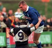 14 March 1998; Victor Costello of St Mary's College is tackled by Colin Forde of Old Crescent during the All-Ireland League Division 1 match between Old Crescent RFC and St Mary's College RFC at Rossbrien in Limerick. Photo by David Maher/Sportsfile