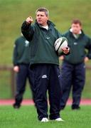 3 March 1998; Head coach Warren Gatland during Ireland rugby squad training at the University of Limerick in Limerick. Photo by Matt Browne/Sportsfile