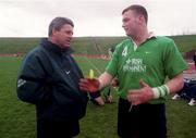 16 March 1998; Head coach Warren Gatland, left, and David Corkery during Ireland rugby squad training at the University of Limerick in Limerick. Photo by David Maher/Sportsfile