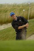 29 June 2004; Retief Goosen chips from the bunker at the 15th hole during a practice round. K Club, Straffan, Co. Kildare. Picture credit; Damien Eagers / SPORTSFILE