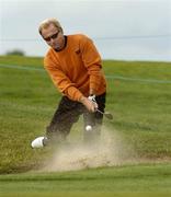 29 June 2004; Philip Golding chips from the bunker at the 17th hole during a practice round. K Club, Straffan, Co. Kildare. Picture credit; Damien Eagers / SPORTSFILE