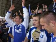 27 June 2004; Waterford players celebrate victory over Cork. Guinness Munster Senior Hurling Championship Final, Cork v Waterford, Semple Stadium, Thurles, Co. Tipperary. Picture credit; Pat Murphy / SPORTSFILE