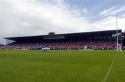 27 June 2004; A general view of Semple Stadium while the teams stand for the national anthem. Guinness Munster Senior Hurling Championship Final, Cork v Waterford, Semple Stadium, Thurles, Co. Tipperary. Picture credit; Ray McManus / SPORTSFILE