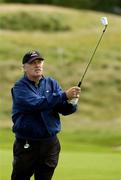 30 June 2004; Dermot Desmond watches his second shot from the 11th fairway during the Smurfit European Open Pro-Am. South Course, K Club, Straffan, Co. Kildare, Ireland. Picture credit; Matt Browne / SPORTSFILE