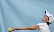 30 June 2004; Karen Nugent, the no.2 seed, in action during the game. Danone Irish National Tennis Championships, Karen Nugent.v.Lisa O'Shea, Donnybrook Tennis Club, Dublin. Picture credit; Brendan Moran / SPORTSFILE