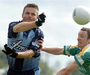 3 July 2004; Dessie Farrell, Dublin, in action against Barry Prior, Leitrim. Bank of Ireland Football Championship Qualifier, Round 2, Leitrim v Dublin, O'Moore Park, Carrick-on-Shannon, Co. Leitrim. Picture credit; David Maher / SPORTSFILE