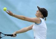 30 June 2004; Gina Niland in action during the Danone Irish National Tennis Championships, Ginal Niland.v.Fiona Gallagher, Donnybrook Tennis Club, Dublin. Picture credit; Brendan Moran / SPORTSFILE