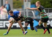 30 August 2013; Cormac Brennan, Leinster, is tackled by Rotimi Seagun, Northampton Saints. U19 Friendly, Leinster v Northampton Saints, Donnybrook Stadium, Dublin. Picture credit: Stephen McCarthy / SPORTSFILE