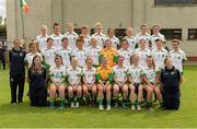 1 September 2013; The Offaly squad. All-Ireland Ladies Football Junior Championship, Semi-Final, Offaly v Derry, Carrickmacross Emmets GAA Club, Emmet Park, Monaghan. Picture credit: Oliver McVeigh / SPORTSFILE
