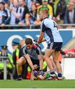 1 September 2013; Rory O'Carroll, left, Dublin, gets involved in a tussle with Colm Cooper, Kerry. GAA Football All-Ireland Senior Championship, Semi-Final, Dublin v Kerry, Croke Park, Dublin. Photo by Sportsfile