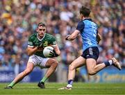 30 July 2023; Graham O'Sullivan of Kerry in action against Michael Fitzsimons of Dublin during the GAA Football All-Ireland Senior Championship final match between Dublin and Kerry at Croke Park in Dublin. Photo by Piaras Ó Mídheach/Sportsfile