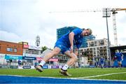 31 July 2023; Davy Colbert during the Leinster rugby pre-academy training session at The Ken Wall Centre of Excellence in Energia Park, Dublin. Photo by Brendan Moran/Sportsfile