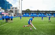 31 July 2023; Hugo McLaughlin during the Leinster rugby pre-academy training session at The Ken Wall Centre of Excellence in Energia Park, Dublin. Photo by Brendan Moran/Sportsfile