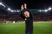 31 July 2023; Republic of Ireland manager Vera Pauw after the FIFA Women's World Cup 2023 Group B match between Republic of Ireland and Nigeria at Brisbane Stadium in Brisbane, Australia. Photo by Stephen McCarthy/Sportsfile