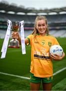 31 July 2023; In attendance at the 2023 ZuCar All-Ireland Ladies Minor Football Finals captains day is Niamh Harkin of Donegal at Croke Park in Dublin. Photo by Sam Barnes/Sportsfile