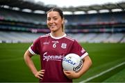 31 July 2023; In attendance at the 2023 ZuCar All-Ireland Ladies Minor Football Finals captains day is Aiobinn Eilian of Galway at Croke Park in Dublin. Photo by Sam Barnes/Sportsfile