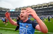 30 July 2023; Jack McCaffrey of Dublin celebrates after the GAA Football All-Ireland Senior Championship final match between Dublin and Kerry at Croke Park in Dublin. Photo by Ramsey Cardy/Sportsfile