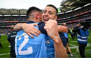 30 July 2023; Cormac Costello of Dublin celebrates after the GAA Football All-Ireland Senior Championship final match between Dublin and Kerry at Croke Park in Dublin. Photo by Ramsey Cardy/Sportsfile