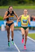 30 July 2023; Sarah Healy of UCD AC, right, on her way to winning the women's 1500m, ahead of Sophie O'Sullivan of Ballymore Cobh AC, Cork, who finished second, during day two of the 123.ie National Senior Outdoor Championships at Morton Stadium in Dublin. Photo by Stephen Marken/Sportsfile