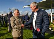 31 July 2023; Trainer John Kiely, left, with Limerick hurling manager John Kiely during day one of the Galway Races Summer Festival at Ballybrit Racecourse in Galway. Photo by David Fitzgerald/Sportsfile