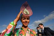 31 July 2023; Racegoer Savannah Bergin from Moycullen, Galway during day one of the Galway Races Summer Festival at Ballybrit Racecourse in Galway. Photo by David Fitzgerald/Sportsfile