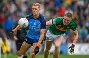 30 July 2023; Paul Mannion of Dublin is tackled by Tom O'Sullivan of Kerry during the GAA Football All-Ireland Senior Championship final match between Dublin and Kerry at Croke Park in Dublin. Photo by Ray McManus/Sportsfile
