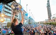 31 July 2023; Paul Mannion of Dublin with the Sam Maguire cup during the homecoming celebrations of the Dublin All-Ireland Football Champions at Smithfield Square in Dublin. Photo by Ramsey Cardy/Sportsfile