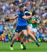 30 July 2023; Colm Basquel of Dublin is tackled by Mike Breen of Kerry late in the GAA Football All-Ireland Senior Championship final match between Dublin and Kerry at Croke Park in Dublin. Photo by Ray McManus/Sportsfile