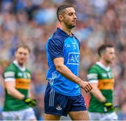 30 July 2023; James McCarthy of Dublin before the GAA Football All-Ireland Senior Championship final match between Dublin and Kerry at Croke Park in Dublin. Photo by Seb Daly/Sportsfile