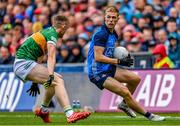 30 July 2023; Paul Mannion of Dublin in action against Jason Foley of Kerry during the GAA Football All-Ireland Senior Championship final match between Dublin and Kerry at Croke Park in Dublin. Photo by Seb Daly/Sportsfile